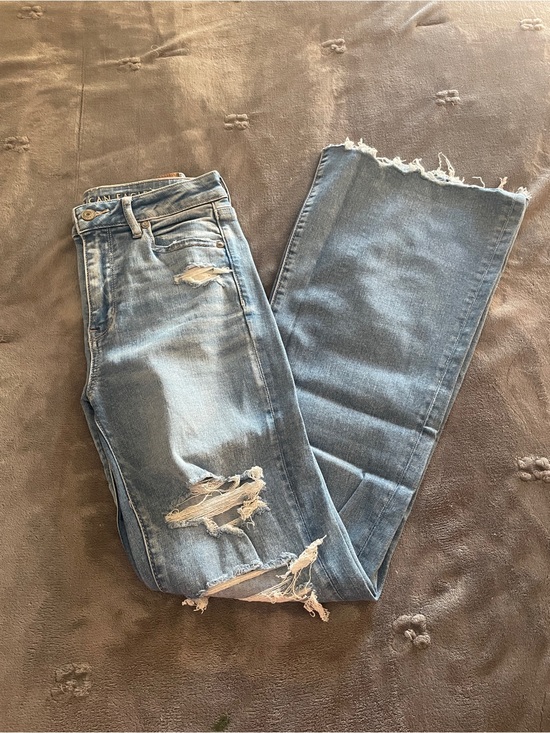 American Eagle Outfitters Denim - American Eagle Outfitters Light Blue Distressed Ripped Jeans